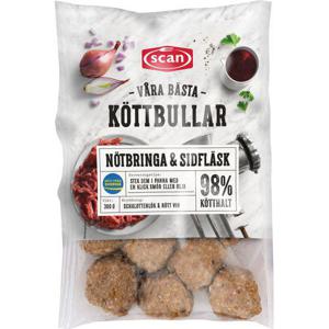 Scan Köttbullar Nötbringa & Sidfläsk 300g