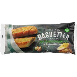 Favorit Baguette Ört & Vitlök 2-p Fryst 350g