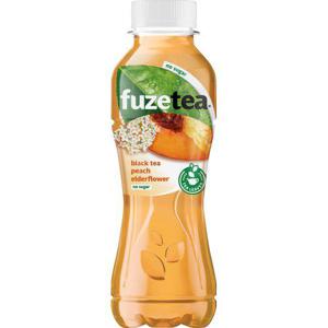 Fuze Tea Iste Svart Persika & Fläder Sockerfri 400ml