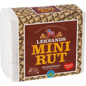 Leksands Knäckebröd Mini-Rut Brungräddat 200g