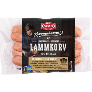 Scan Lammkorv Grönpeppar, Lök & Grädde 225g