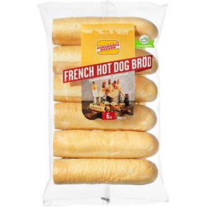Korvbrödsbagarn French Hot Dogbröd 6-p 360g