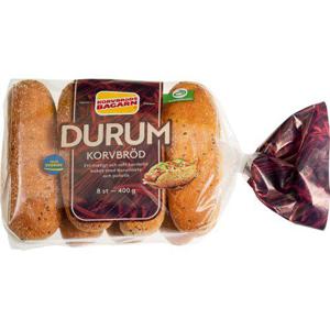Korvbrödsbagarn Korvbröd Durum 8-p 400g