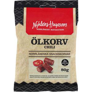 Nyhlens Hugosons Ölkorv Chili 80g Nyhléns Hugosons