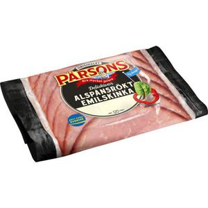 Pärsons Emilskinka Alspånsrökt 120g