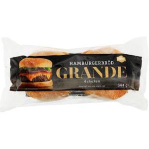 Favorit Hamburgebröd Grande Fryst 4-p 344g