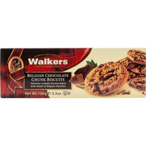 Walkers Belgian Chocolate Chunk Bisquits 150g