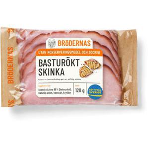 Bröderna Nilsson Skinka Basturökt 120g