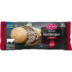 Scan Hamburgare Frysta 6x90g