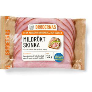 Bröderna Nilsson Mildrökt Skinka 120g