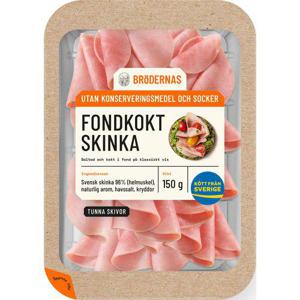 Bröderna Nilsson Fondkokt Skinka Tunna Skivor 150g