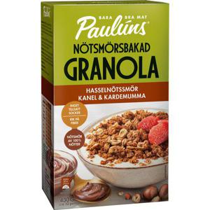 Paulúns Nötsmörsbakad Granola Hasselnötssmör, Kanel & Kardemumma 430g
