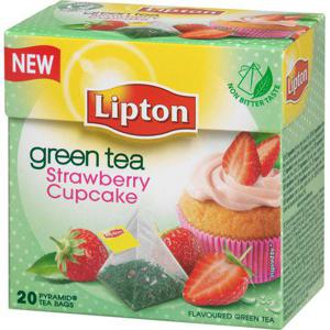 Lipton Grönt Te Strawberry Cupcake Pyramidte 20-p