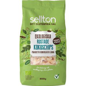 Sellton Kokoschips Rostade EKO 200g