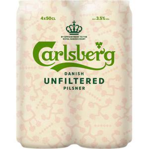 Carlsberg Öl Ofiltrerad 3,5% 4x50cl