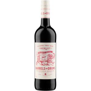 Barrels and Drums Rött Vin Merlot Alkoholfritt 750ml