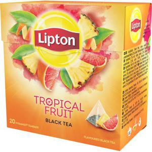 Lipton Svart Te Tropical Fruit Pyramidte 20-p