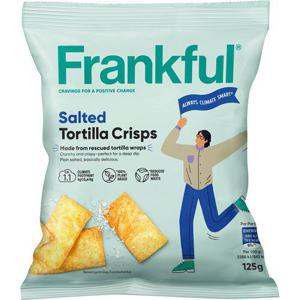 Frankful Tortilla Crisps Saltade 125g