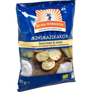 Kung Markatta Minimajskakor Sourcream & Onion EKO 50g