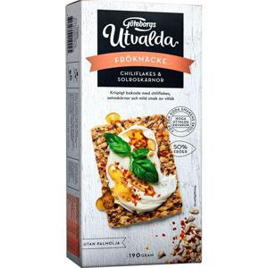 Göteborgskex Utvalda Fröknäcke Chiliflakes & Solroskärnor 190g Göteborgs Kex