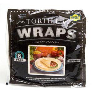 Favorit Tortilla Wraps 6-p 370g