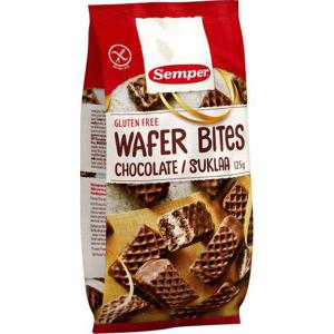 Semper Wafers Bites Choklad Glutenfria 125g