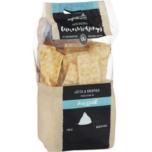Mjälloms Tunnbrödschips Havssalt EKO 100g