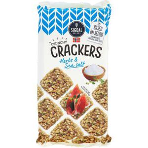 Sigdal Crackers Örter & Havssalt 120g
