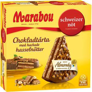 Marabou Mjölkchokladtårta Schweizernöt Fryst 400g