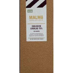 Malmö Chokladfabrik Bakchoklad Mörk 70% Vegansk EKO 80g