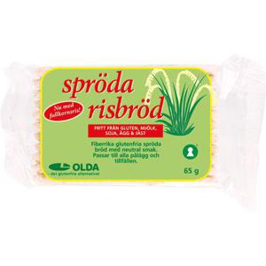 Oldana AB Risbröd Spröda Glutenfri 65g Olda