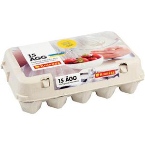 Kronägg Ägg Frigående 15-p M 870g