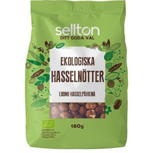 Sellton Hasselnötter EKO 180g
