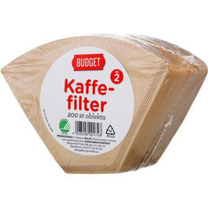 Budget Kaffefilter Oblekta Storlek 2 200-p