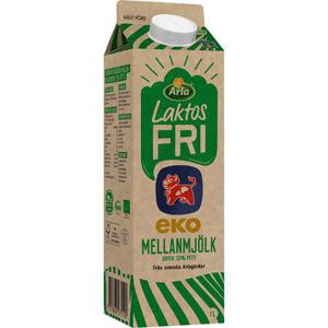 Arla Ko Ekologisk Mellanmjölk EKO/KRAV Laktosfri 1L Arla