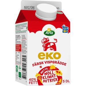 Arla Ko Ekologisk Vispgrädde EKO 40% 5dl Arla