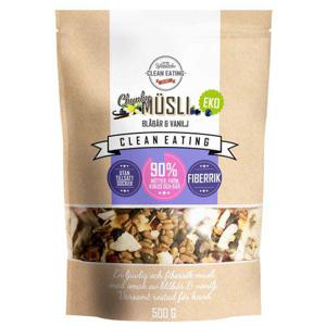 Clean Eating Müsli Chunky Blåbär & Vanilj EKO 500g