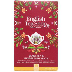 English Tea Shop Svart Te Ingefära & Persika 20-p