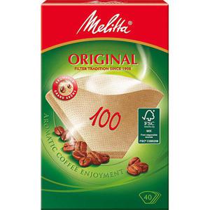 Melitta Kaffefilter 100 Vit 40-p