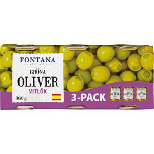 Fontana Oliver Gröna Vitlök 3x120g