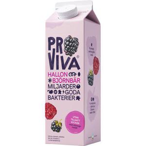 Proviva Fruktdryck Hallon & Björnbär Utan Tillsatt Socker 1L