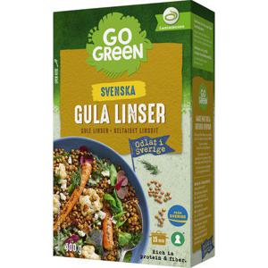 GoGreen Gula Linser Svenskodlade 400g
