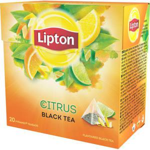 Lipton Svart Te Citrus Pyramidte 20-p