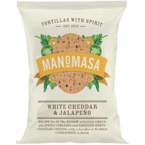 ManoMasa Tortilla Chips White Cheddar & Jalapeño 160g