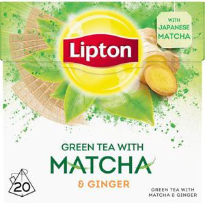 Lipton Grönt Te Matcha Ginger 20-p