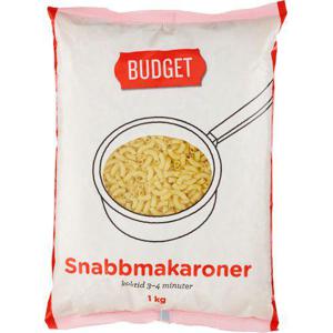 Budget Makaroner Snabb 1kg