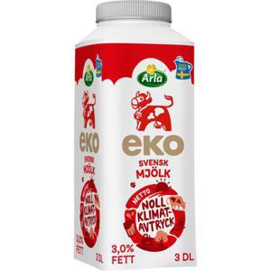 Arla Ko Ekologisk Standardmjölk EKO/KRAV 3% 3dl Arla