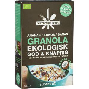 Superfruit Foods Granola Ananas Kokos Banan EKO 350g