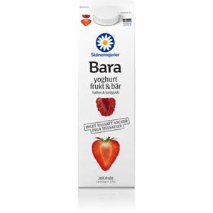 Skånemejerier Yoghurt Hallon & Jordgubb 1000g Bara