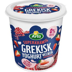 Arla Grekisk Yoghurt Mini Jordgubb 0% 1000g